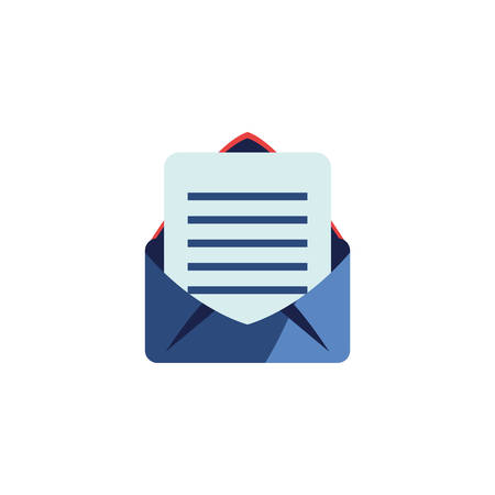 Envelope icon design email mail message letter marketing communication card and document theme vector illustration