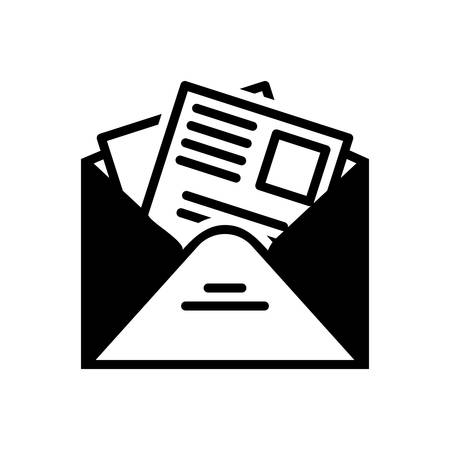 Icon for newsletter template Stock Photo