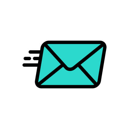 Sending vector colour line icon