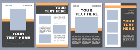 Company introduction brochure template business summary flyer booklet leaflet print cover design with copy space your text here vector layouts for magazines annual reports advertising posters
