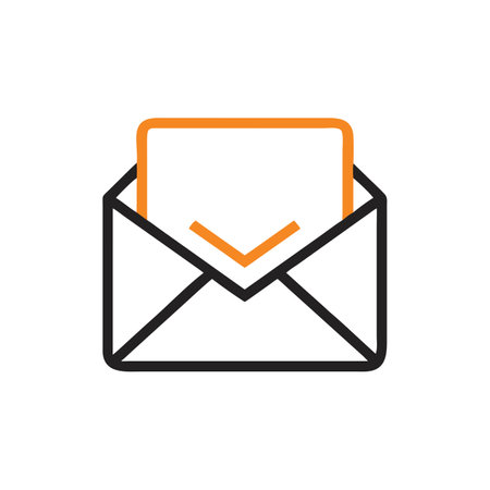 Illustration of mail business icon Stock Photo
