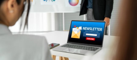 Newsletter signup page on computer for customer to subscribe snugly newsletter update information to subscriber