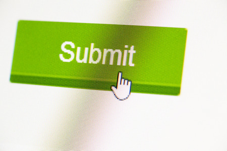 Close up of web icon on led screen