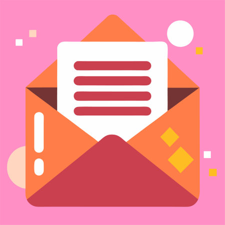 Letter envelope isolated on background envelope vector illustration clipart