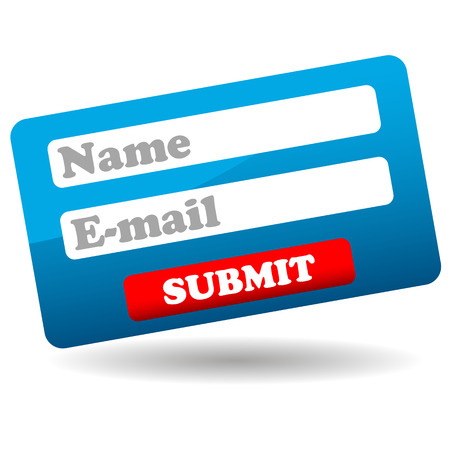 New web form on a white background vector illustration Stock Photo