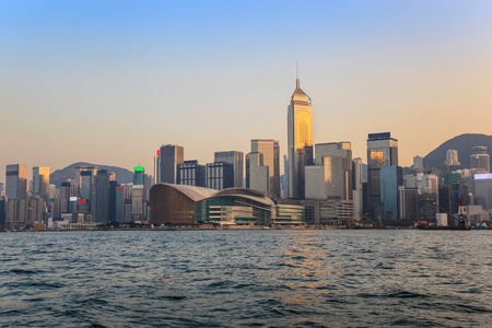 Hong Kong city skyline view from Kowloon