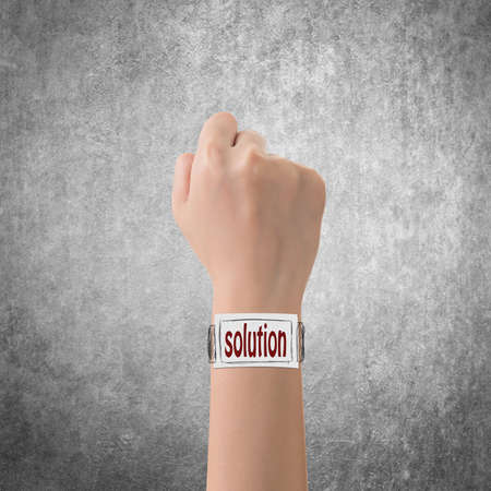 Smart watch concept of solution Stock Photo