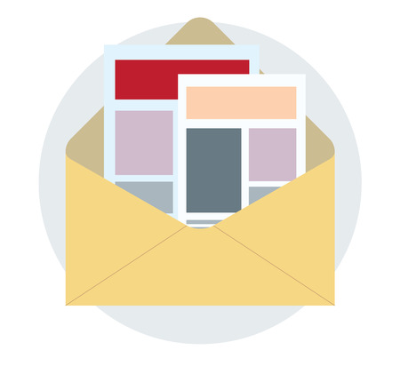 News latter business concept vector design