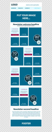 Responsive newsletter template for business or non profit organization