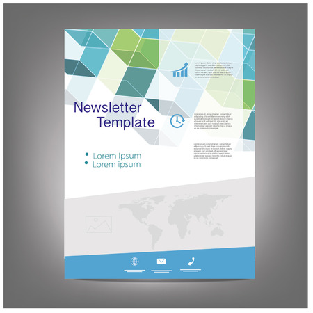 Modern flyer design Stock Photo